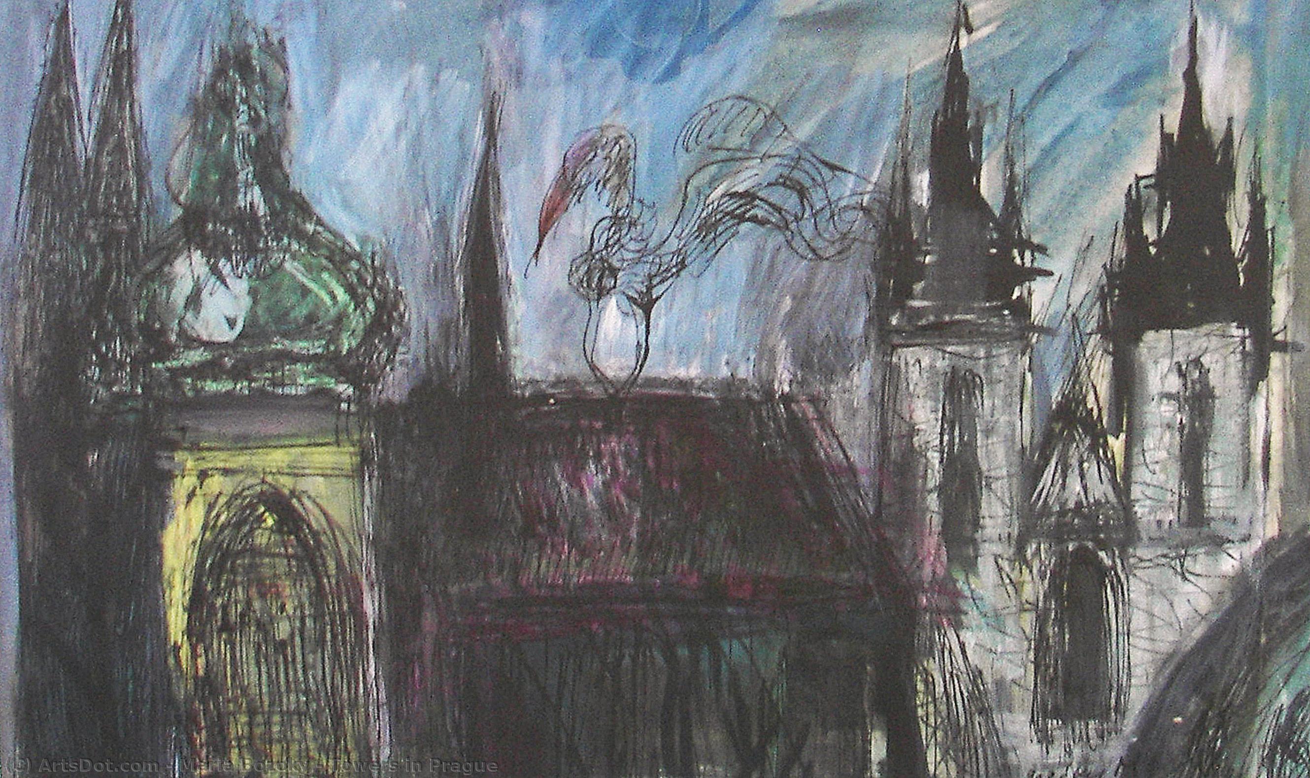Towers In Prague — Mária Bozóky