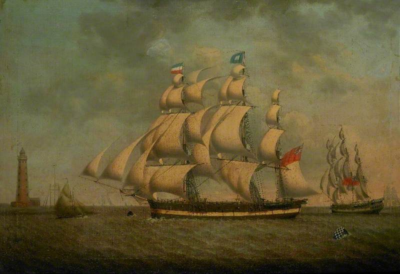 Whaler And Stone Lighthouse — Robert Willoughby