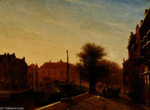 El Muelle Dunne Bierkade En La Haya — Jan Weissenbruch