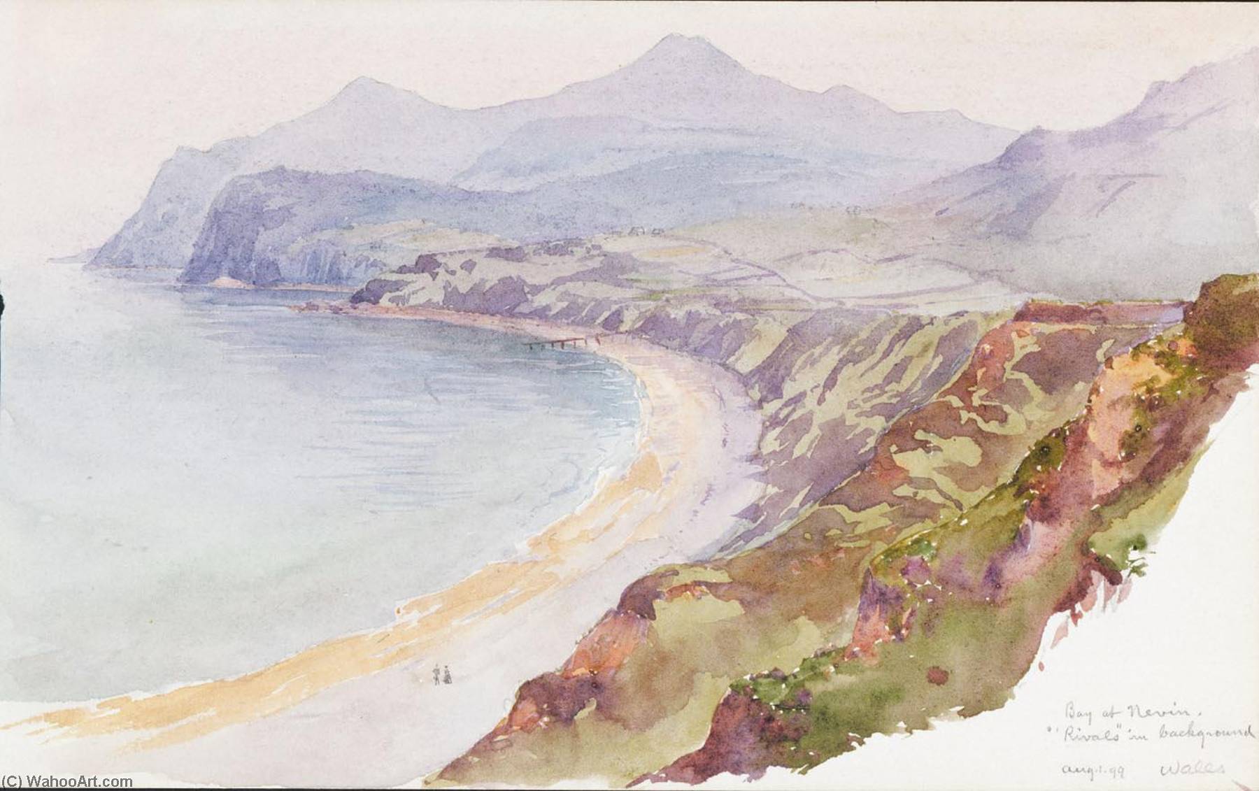 Bay At Nevin, Wales — George Elbert Burr