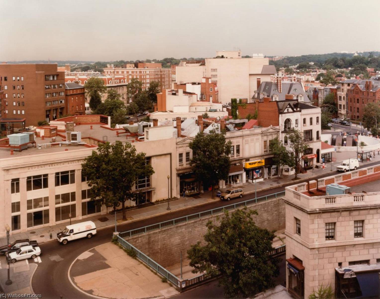Overview Of Dupont Circle, From The Series Connecticut Avenue — Brian V Jones