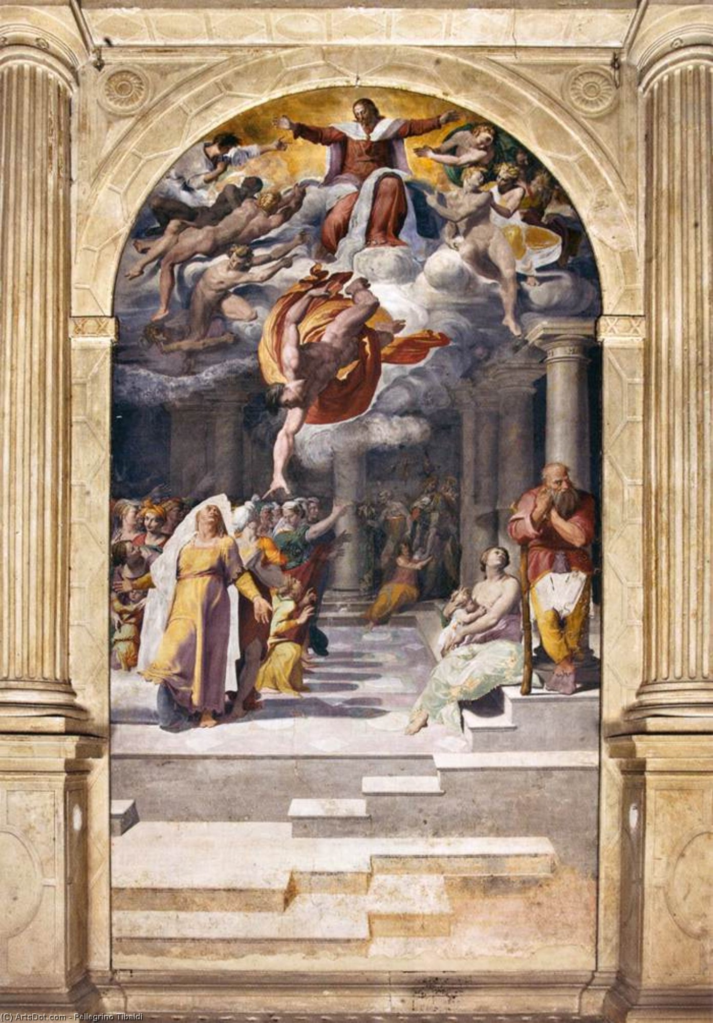 Annunciation Of The Birth Of John The Baptist — Pellegrino Tibaldi