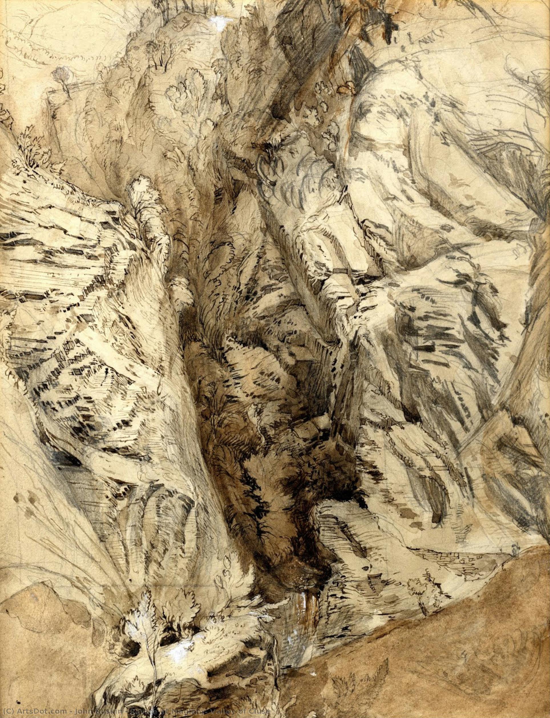 Ravine At Maglans, Valley Of Cluse — John Ruskin