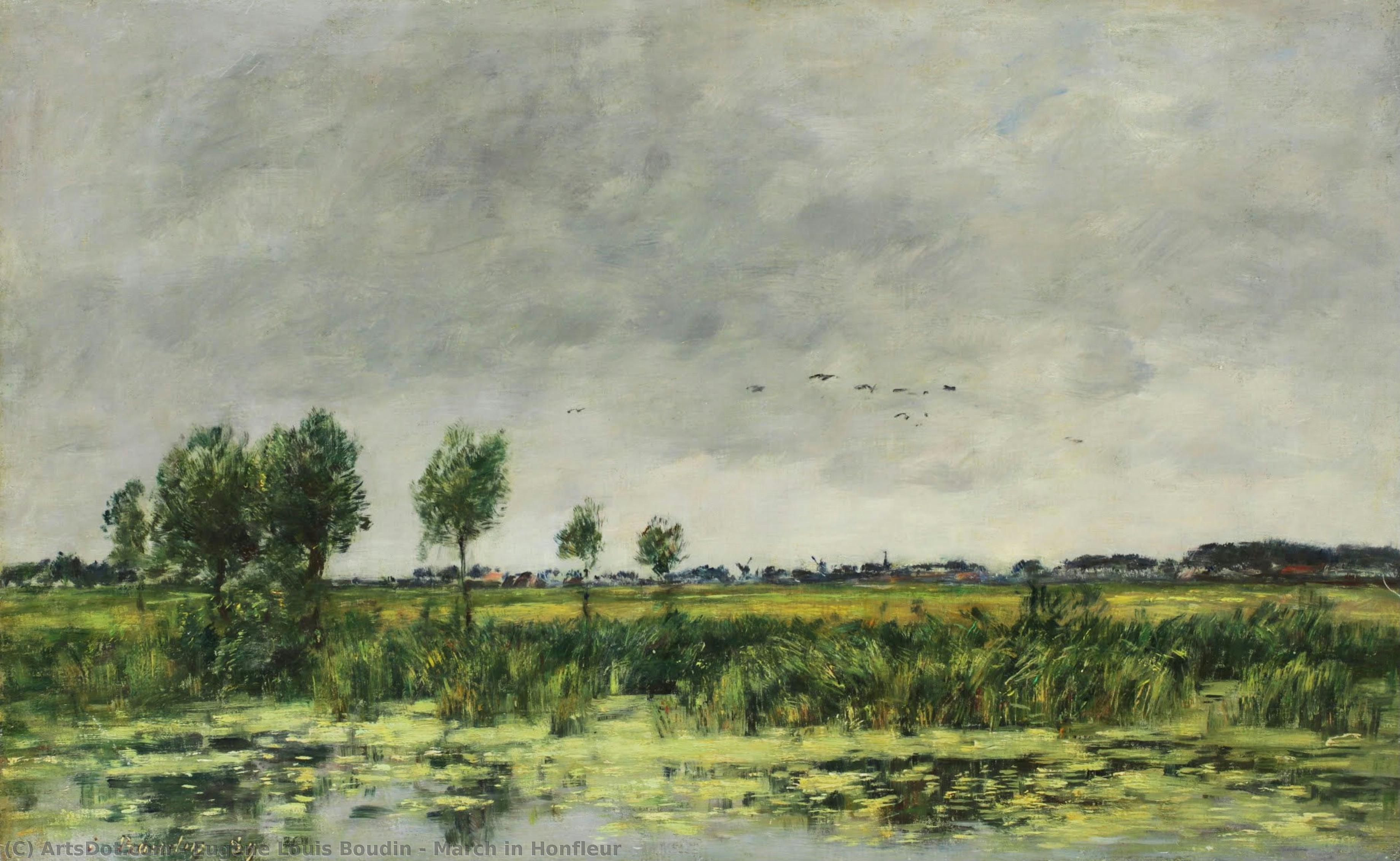 March In Honfleur — Eugène Louis Boudin