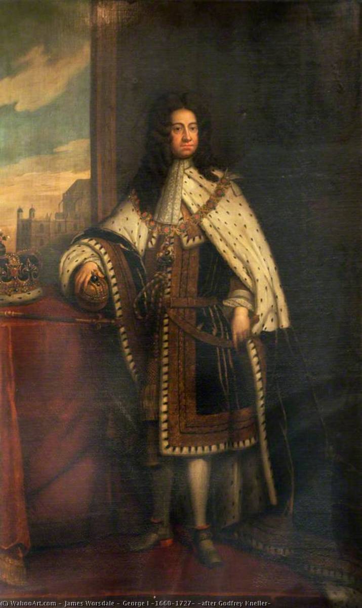 George I (1660–1727) (after Godfrey Kneller) — James Worsdale