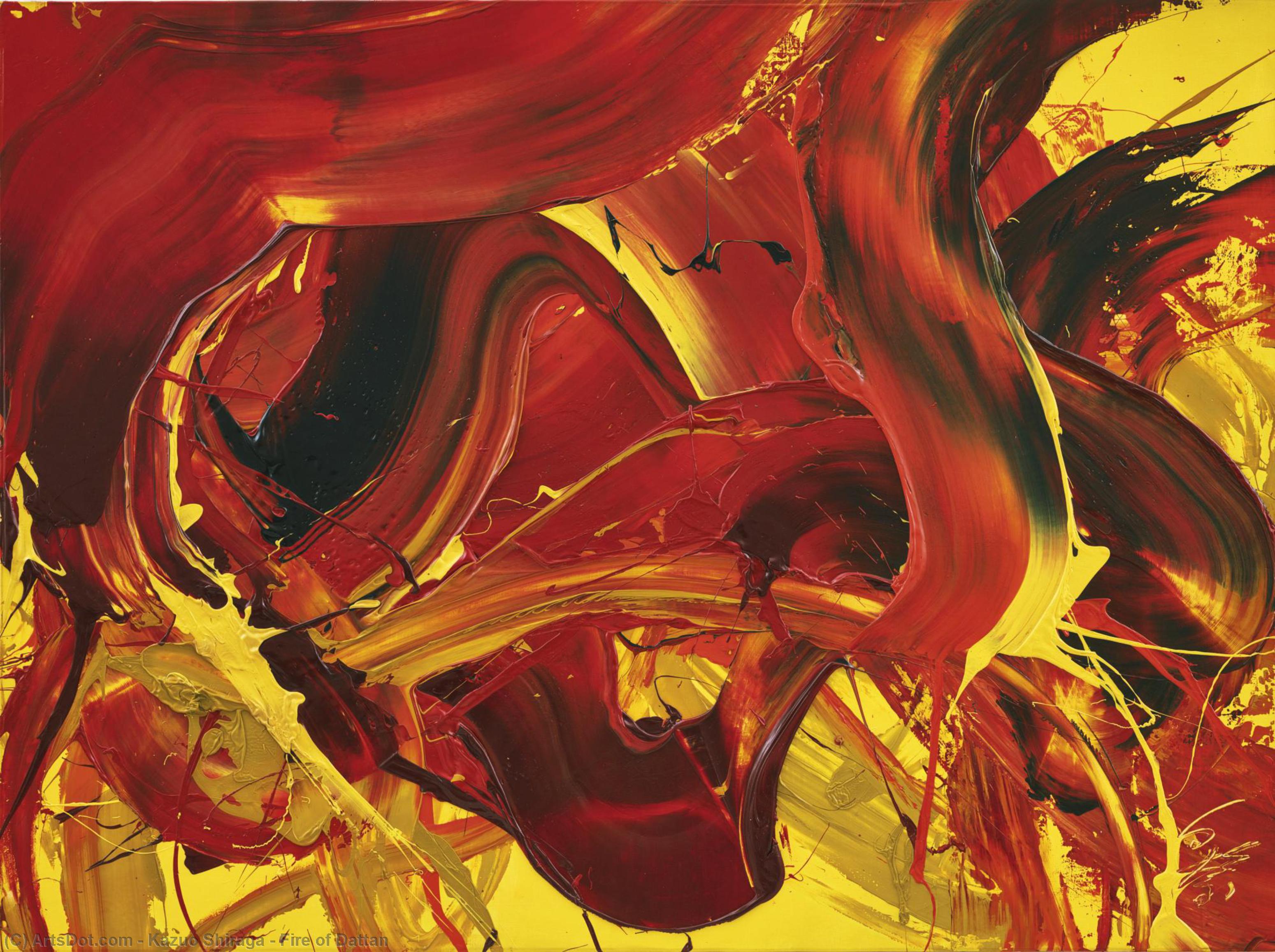 Fire Of Dattan — Kazuo Shiraga