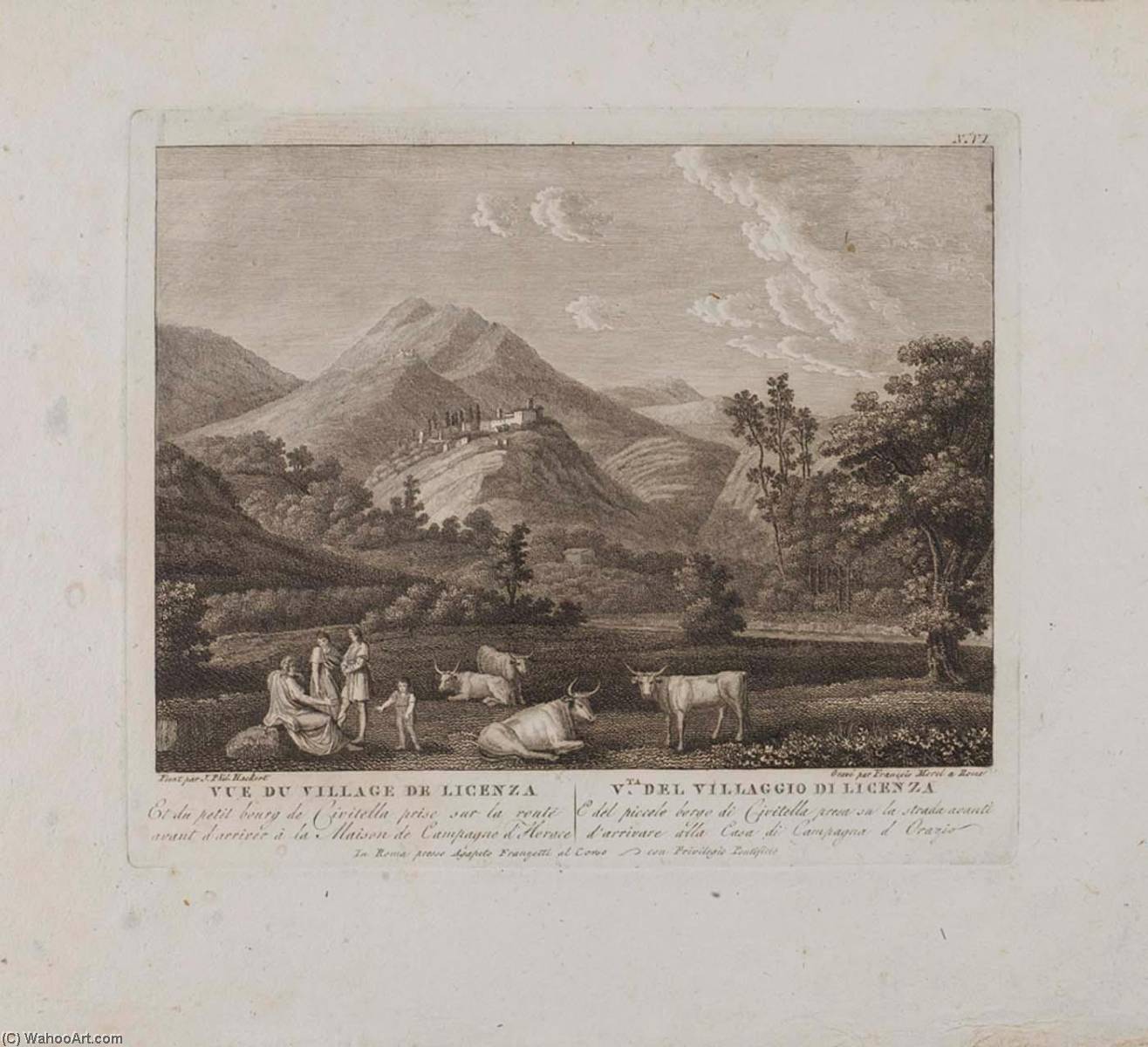 Vue Du Village De Licenzo (no. Vi) — Francois Morel
