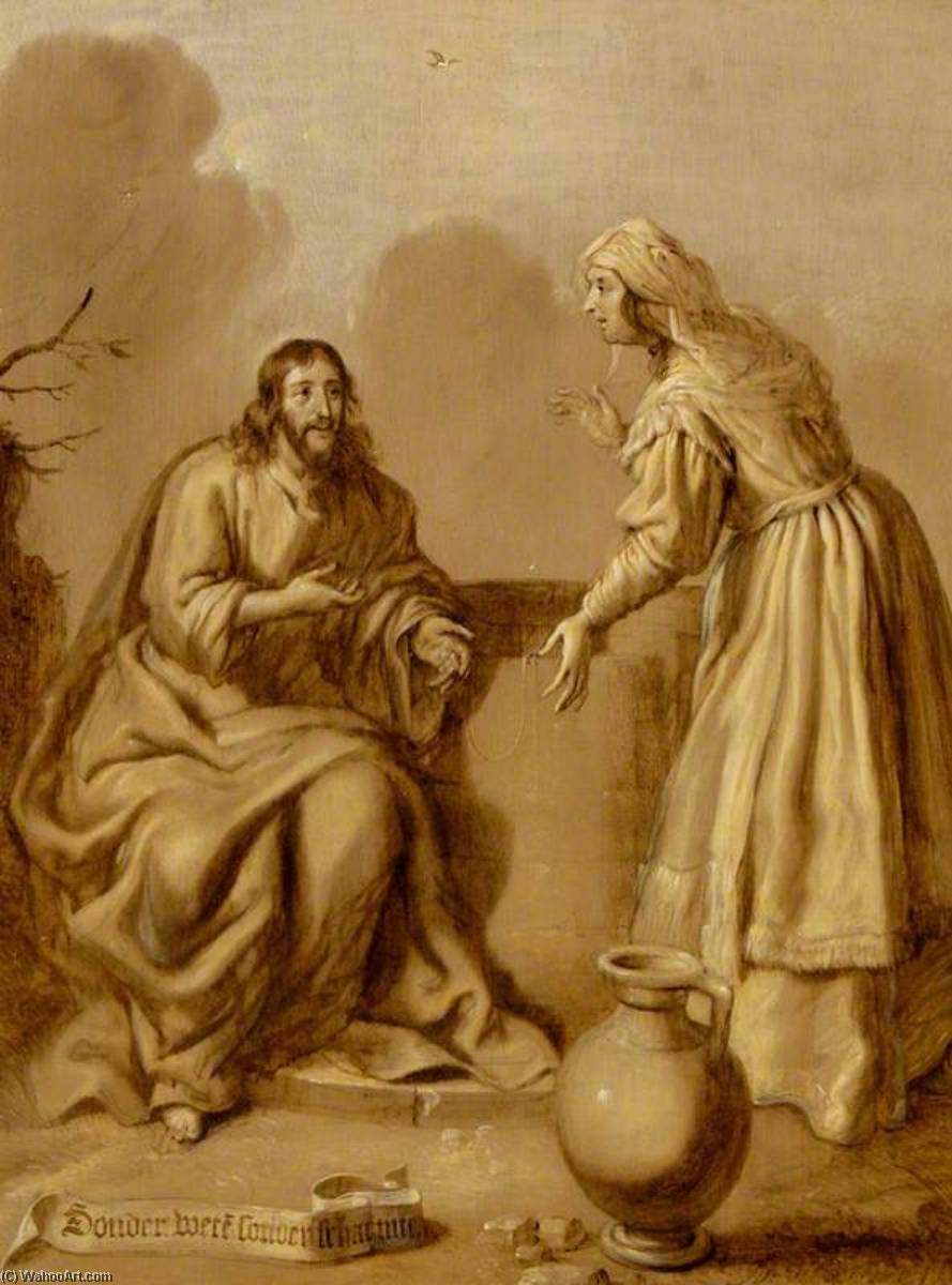Christ And The Woman Of Samaria At The Well — Adrijen Pietersz Van De Ven