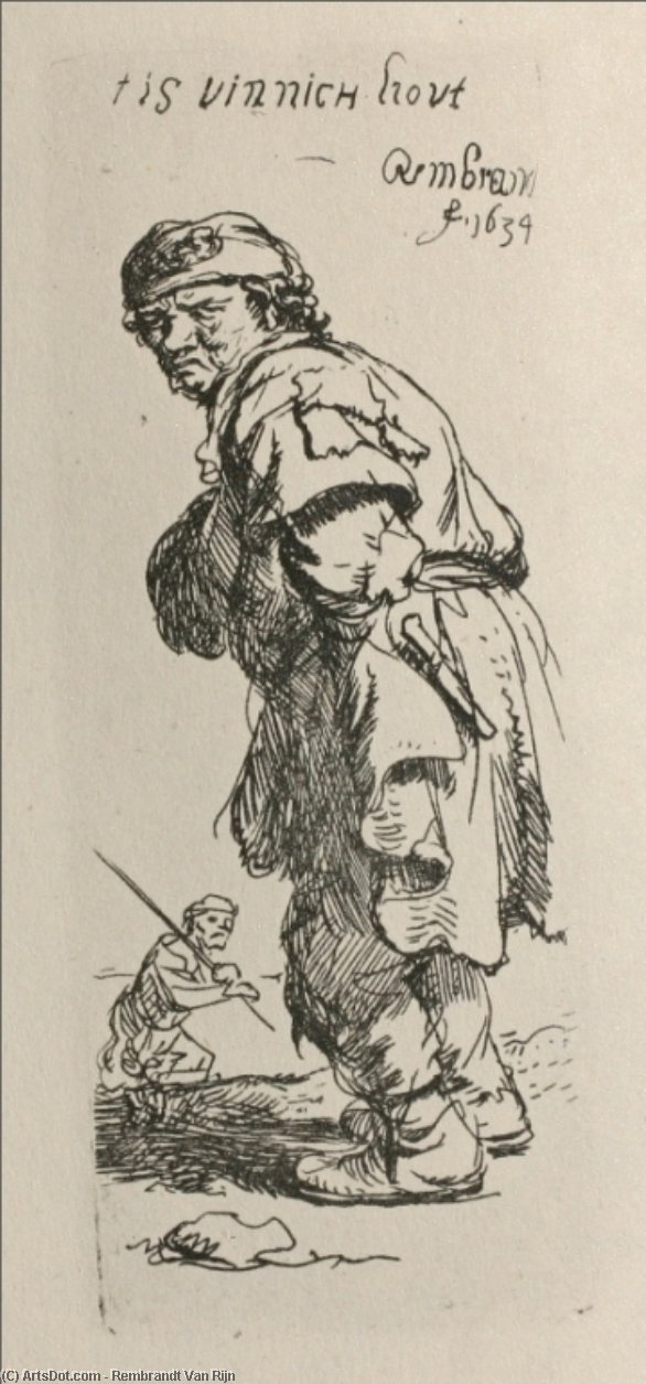 A Beggar. And A Companion Piece, Turned To The Left — Рембрант
