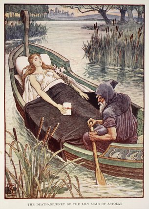 The Death Journey Of The Lily Maid Of Astolat — Walter Crane