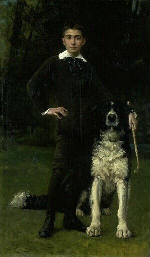 Portrait De Paul Bourgès À L'âge De Dix Ans — Aviat Jules Charles