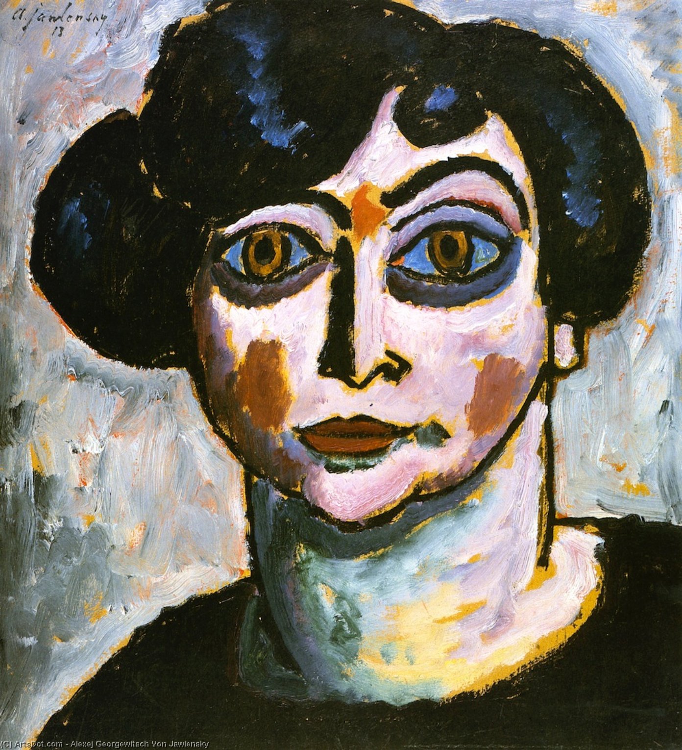 Woman With Black Hair — Alexej Von Jawlensky