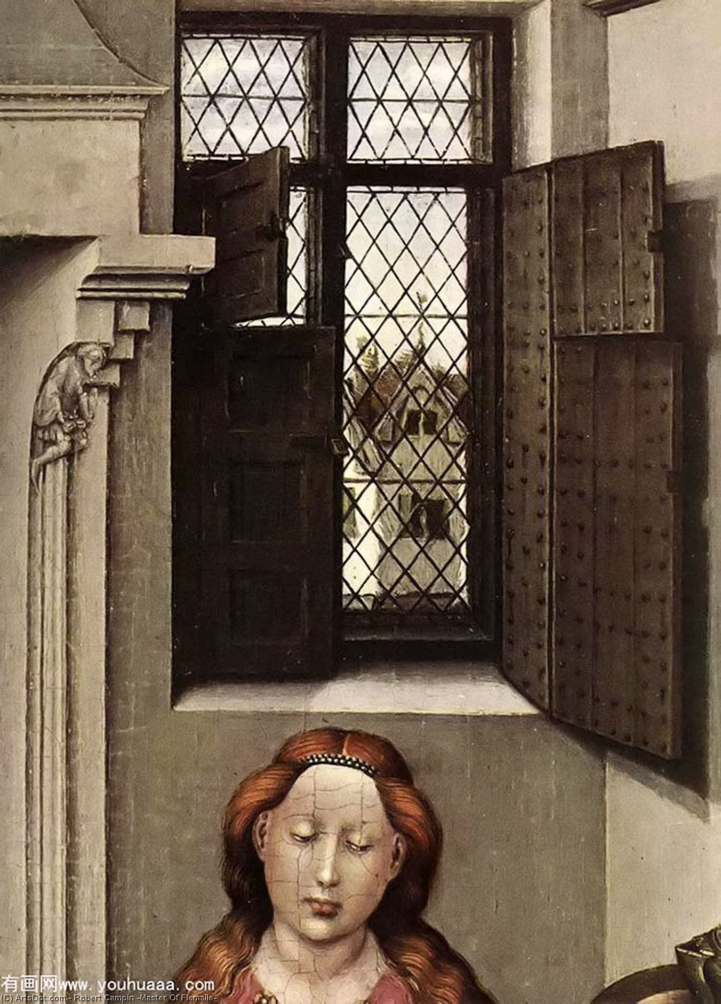 Madonna Con El Niño (detalle) — Robert Campin (maestro De Flémalle)