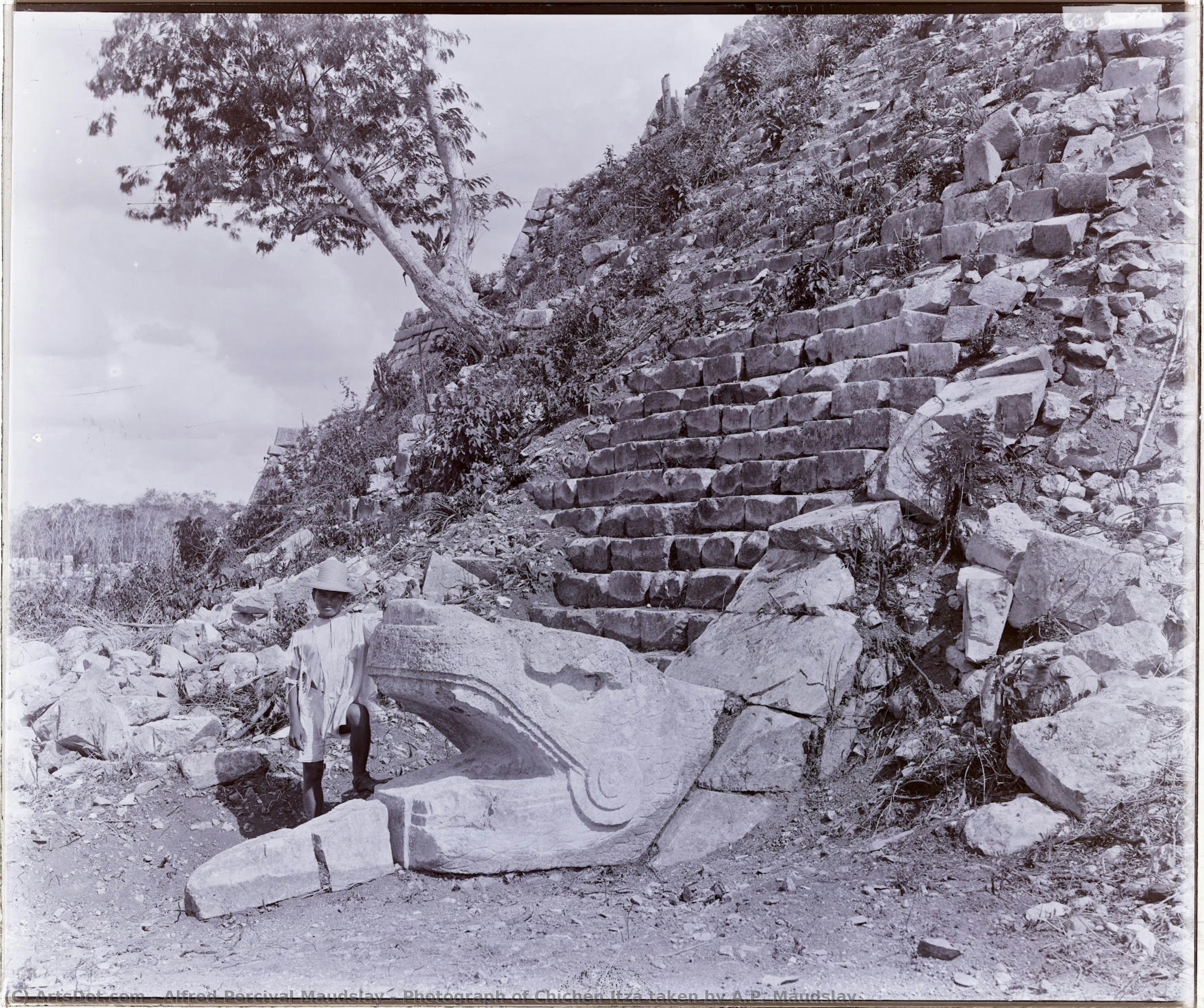 Photograph Of Chichén Itzá Taken By A.p. Maudslay — Alfred Percival Maudslay