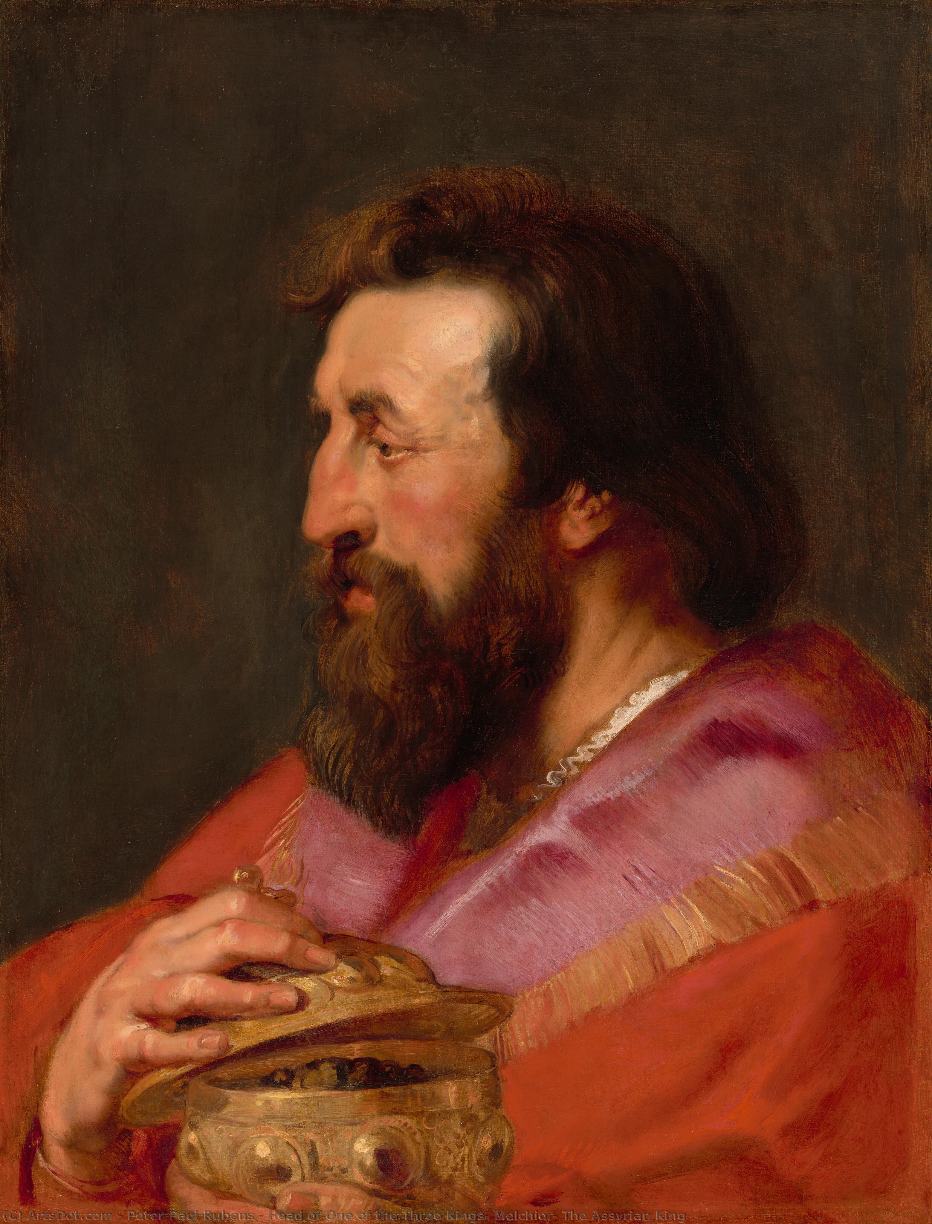 Head Of One Of The Three Kings: Melchior, The Assyrian King — Peter Paul Rubens