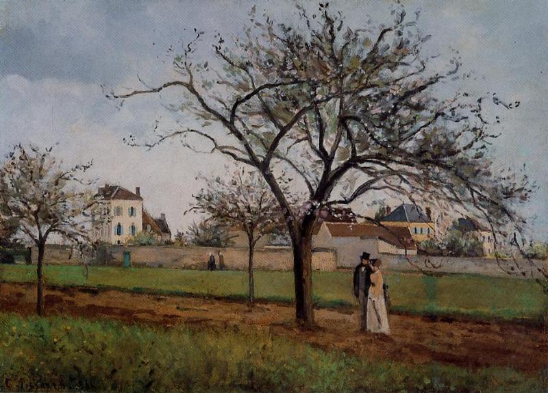 Pere Gallien's House At Pontoise — Camille Pissarro