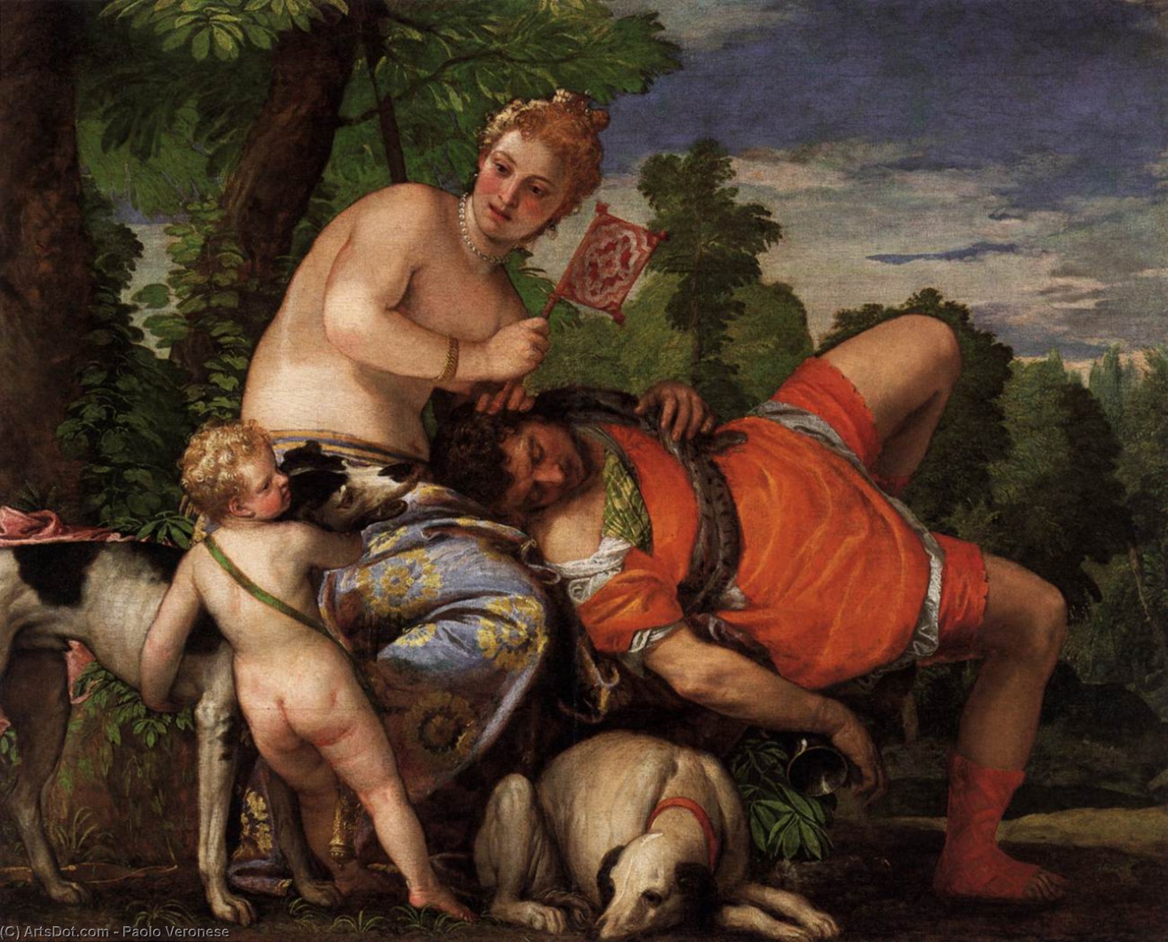 Venus And Adonis — Paolo Veronese