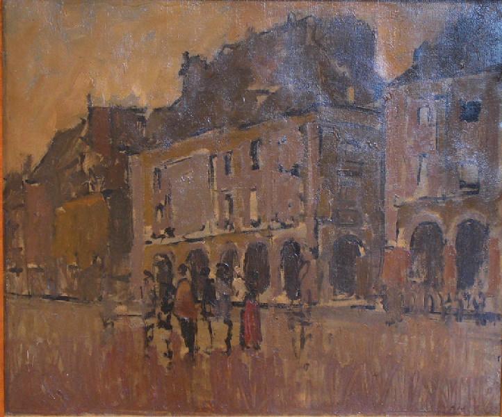 Les Arcades De La Bourse, Dieppe Les Arcades De La Bourse, Quai Henri Iv, Dieppe (titre Erroné Ancien. Il S'agit En Fait Du Quai Duquesne, Et Non Du Quai Henri Iv.) — Walter Richard Sickert