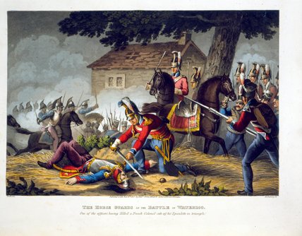The Horse Guards At The Battle Of Waterloo — William Heath