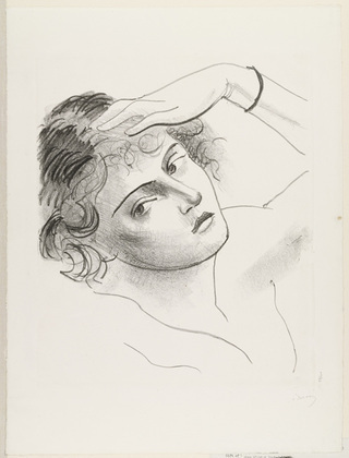 Woman Resting Her Head On Her Hand From The Portfolio Metamorphoses 2 — André Derain
