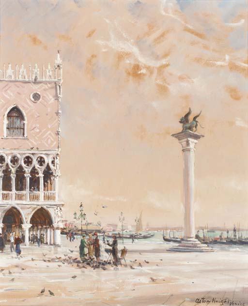 The Lion Of St. Mark, Venice — Louis Aston Knight