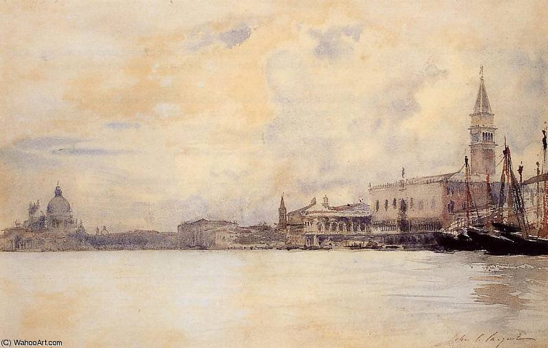 The Entrance To The Grand Canal Venice — John Singer Sargent