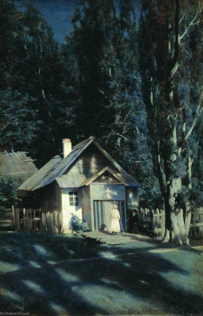 Moonlit Chapel — Konstantin Yakovlevich Kryzhitsky