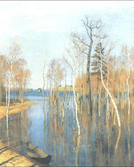 Springtime, High Water — Isaak Ilyich Levitan