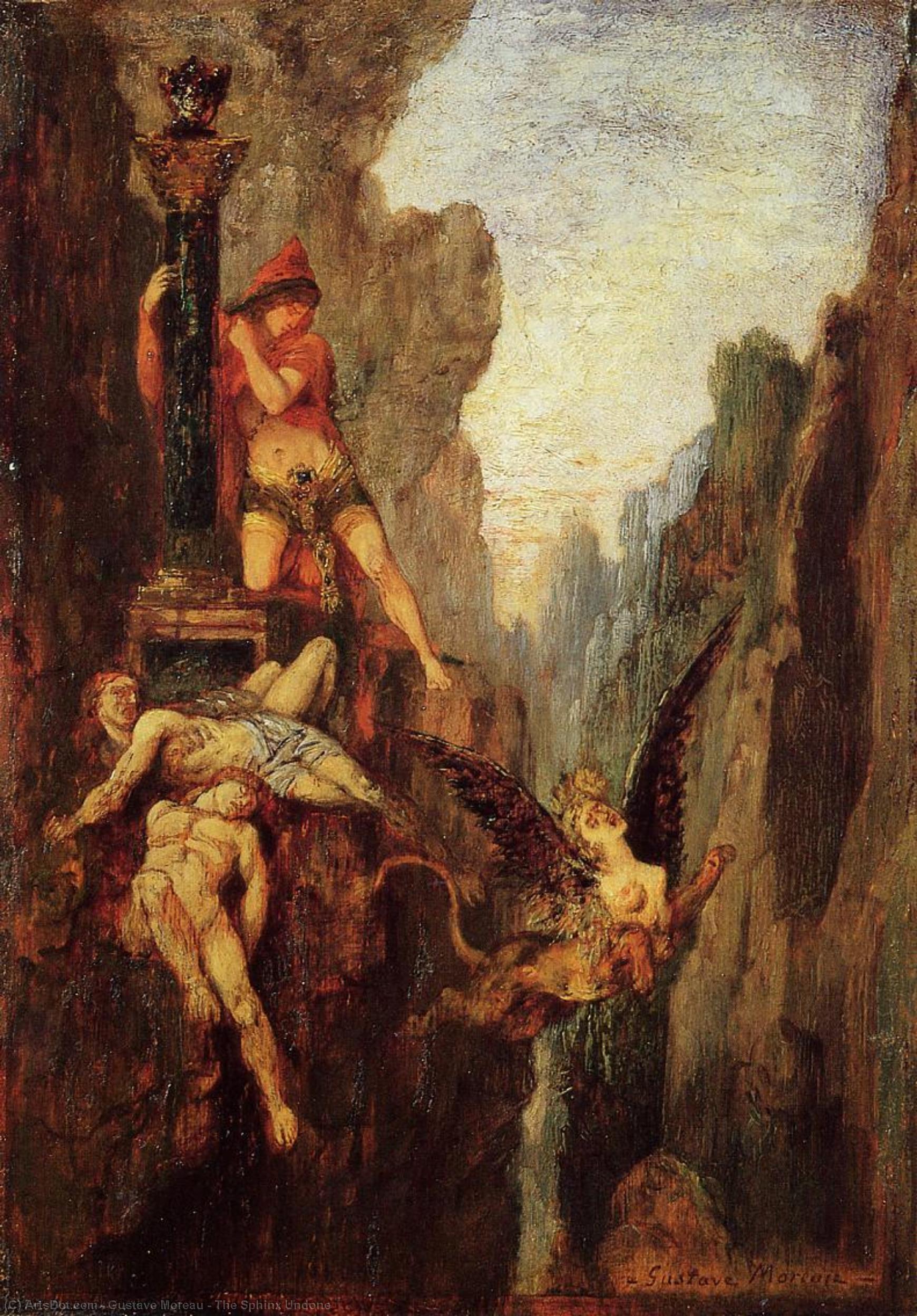 El Esfinge Deshecho — Gustave Moreau