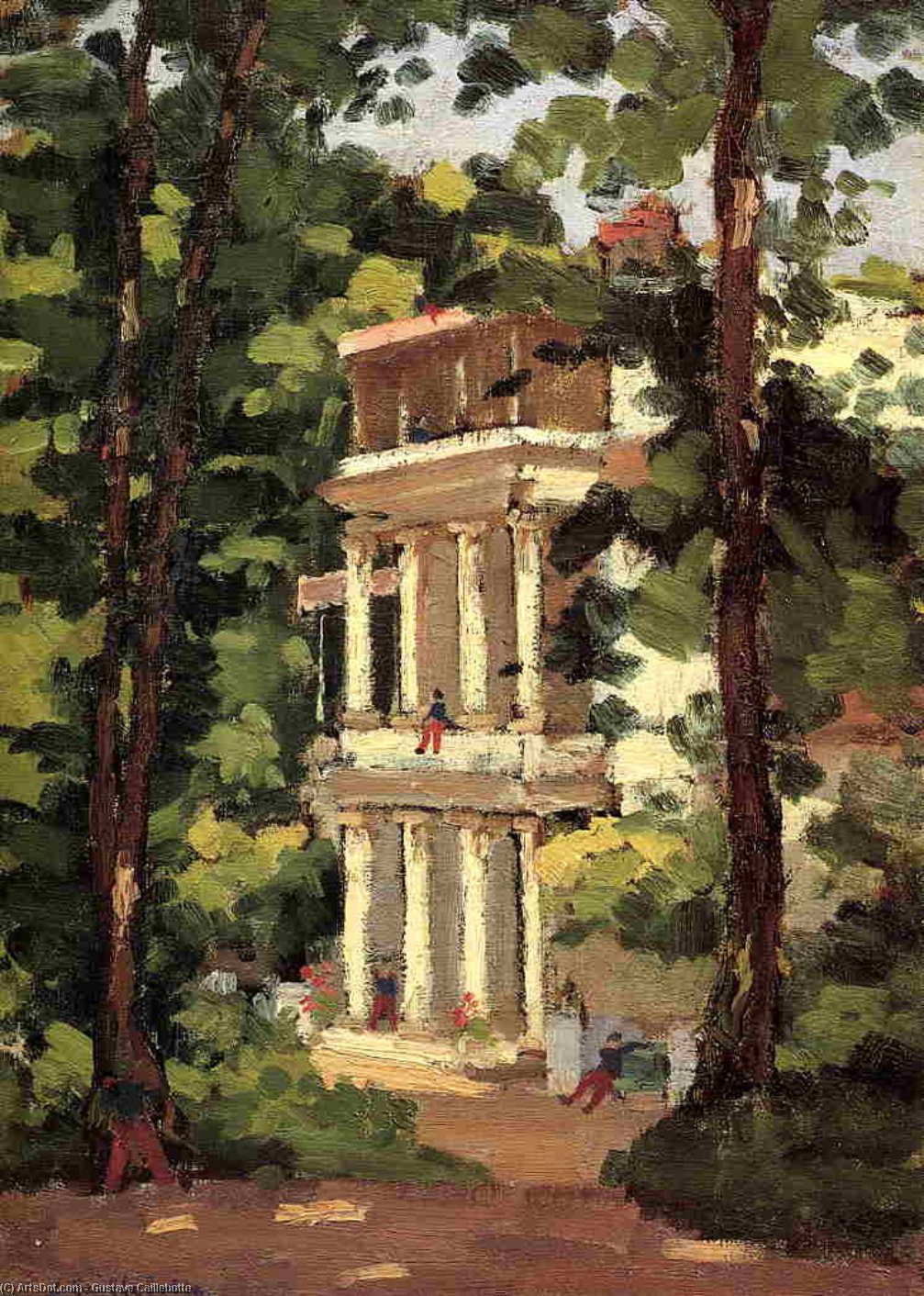 Yerres, Colonnade Of The 'casin' — Gustave Caillebotte
