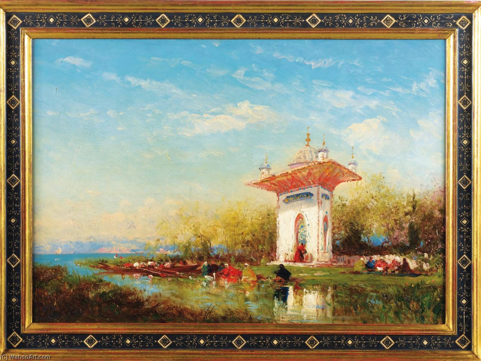 Kiosque À Amurat, Environs De Constantinople — Félix François Georges Philibert Ziem