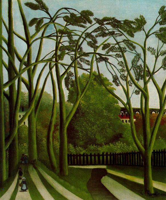 Landscape On The Banks Of The Bievre At Becetre — Henri Julien Félix Rousseau (le Douanier)