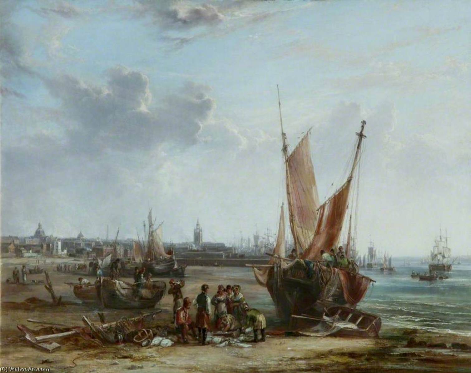 Liverpool From Bootle Sands — Samuel Williamson