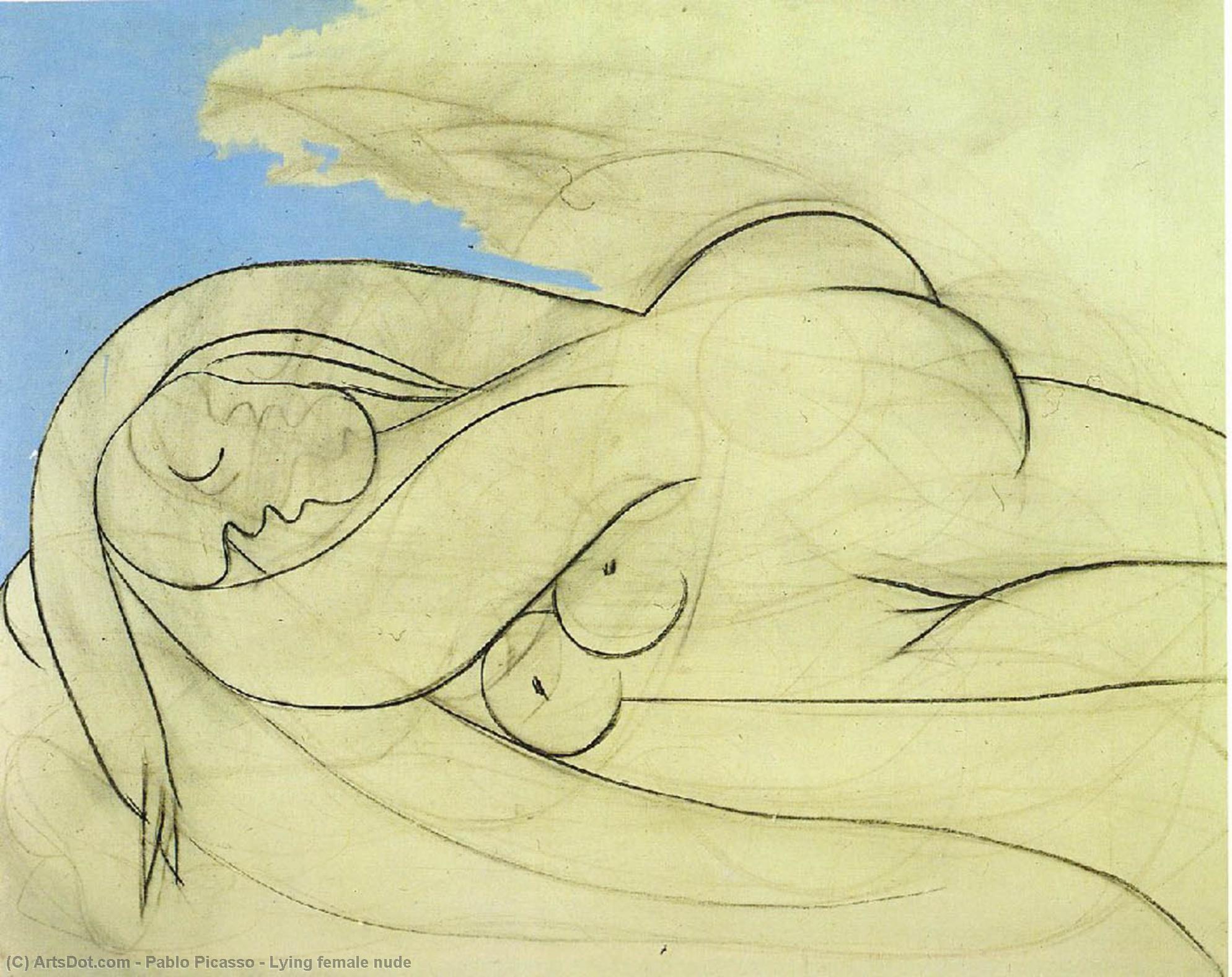 Liegende Weibliche Nacktheit — Pablo Picasso