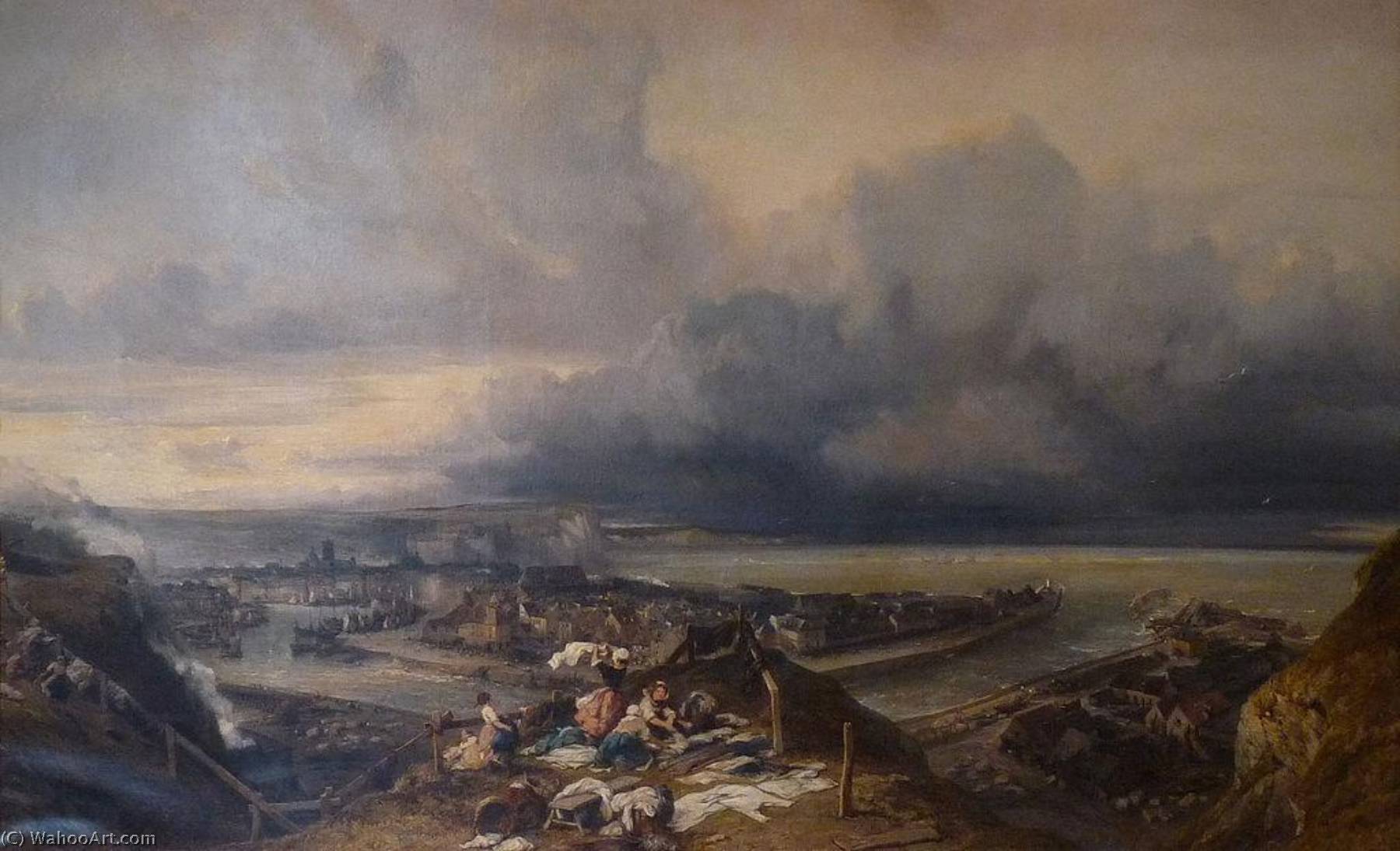 La Ville And Le Port De Dieppe (the Town And Port Of Dieppe) — Eugène Isabey