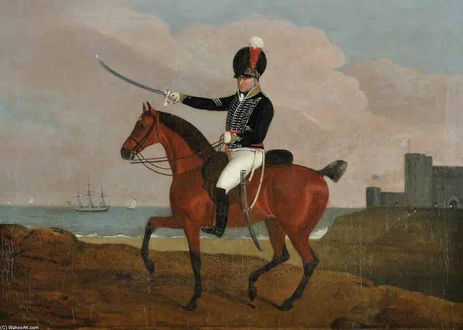 Mounted Dragoon By The Sea — Edwin Cooper