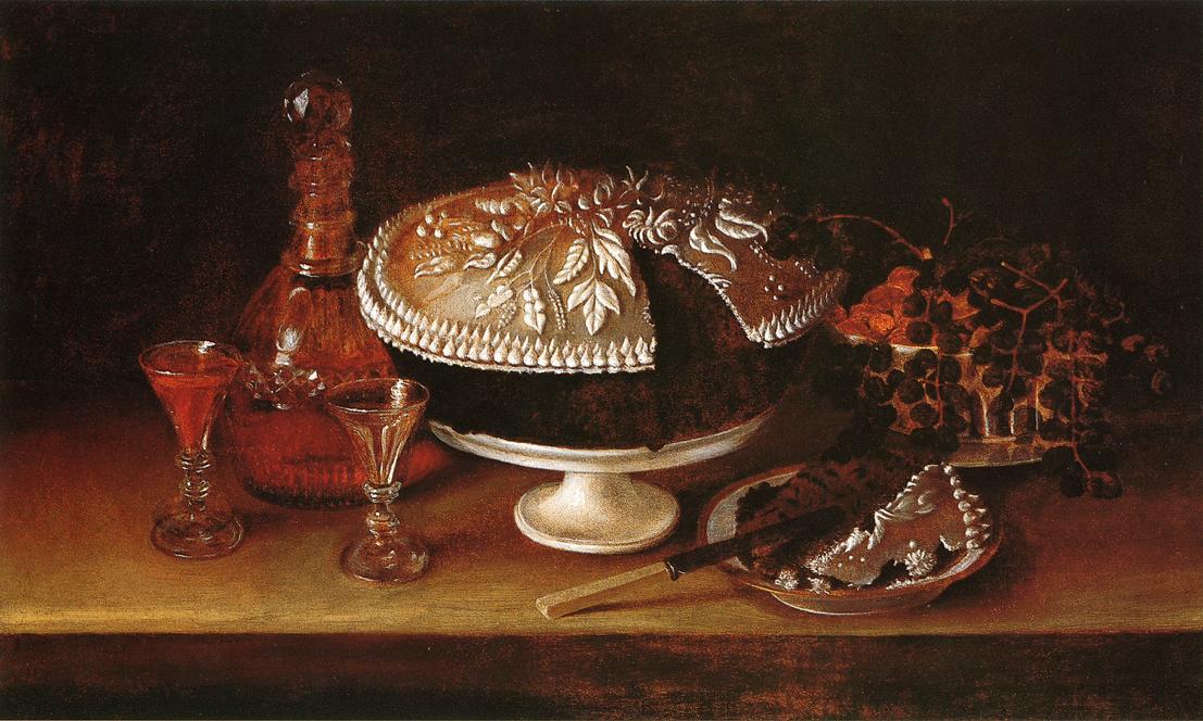 Wedding Cake, Wine, Almonds, And Raisins — Рубенс Пиле
