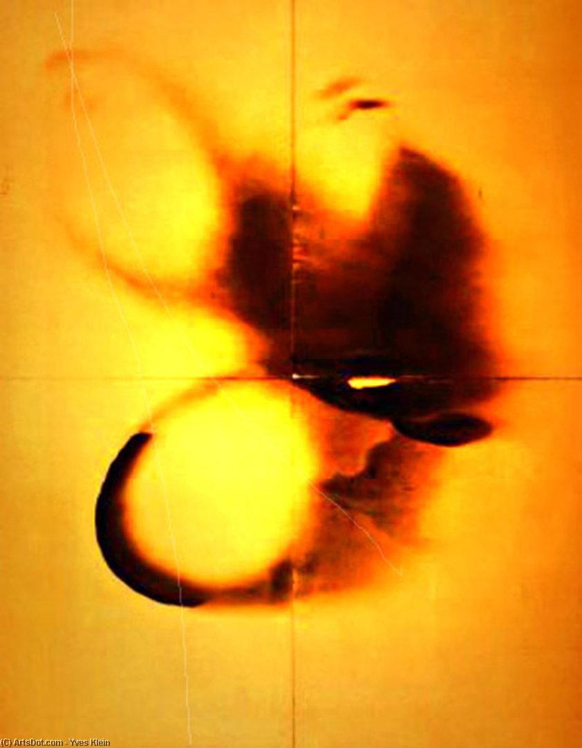 Fire Painting F25 — Yves Klein