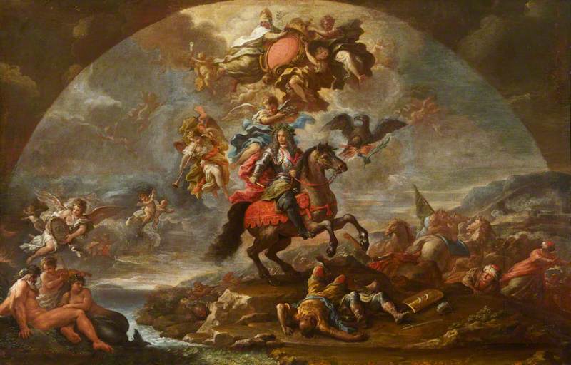 A Glorification Of Prince Eugene Of Savoy's Victory Over The Turks In Hungary And At Zenta And Belgrade In 1697 — Paolo Di Matteis