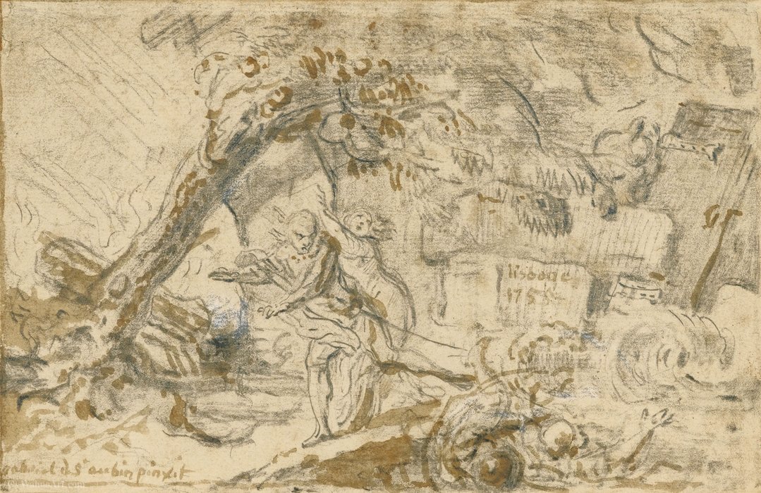 The Lisbon Earthquake Of (1755) — Gabriel Jacques De Saint Aubin
