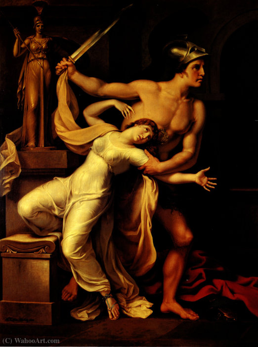 Ajax And Cassandra — Johann Heinrich Wilhelm Tischbein (goethe Tischbein)