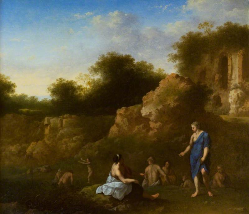 Nymphs Near A Pool — Kornelis Van Poelenbuh