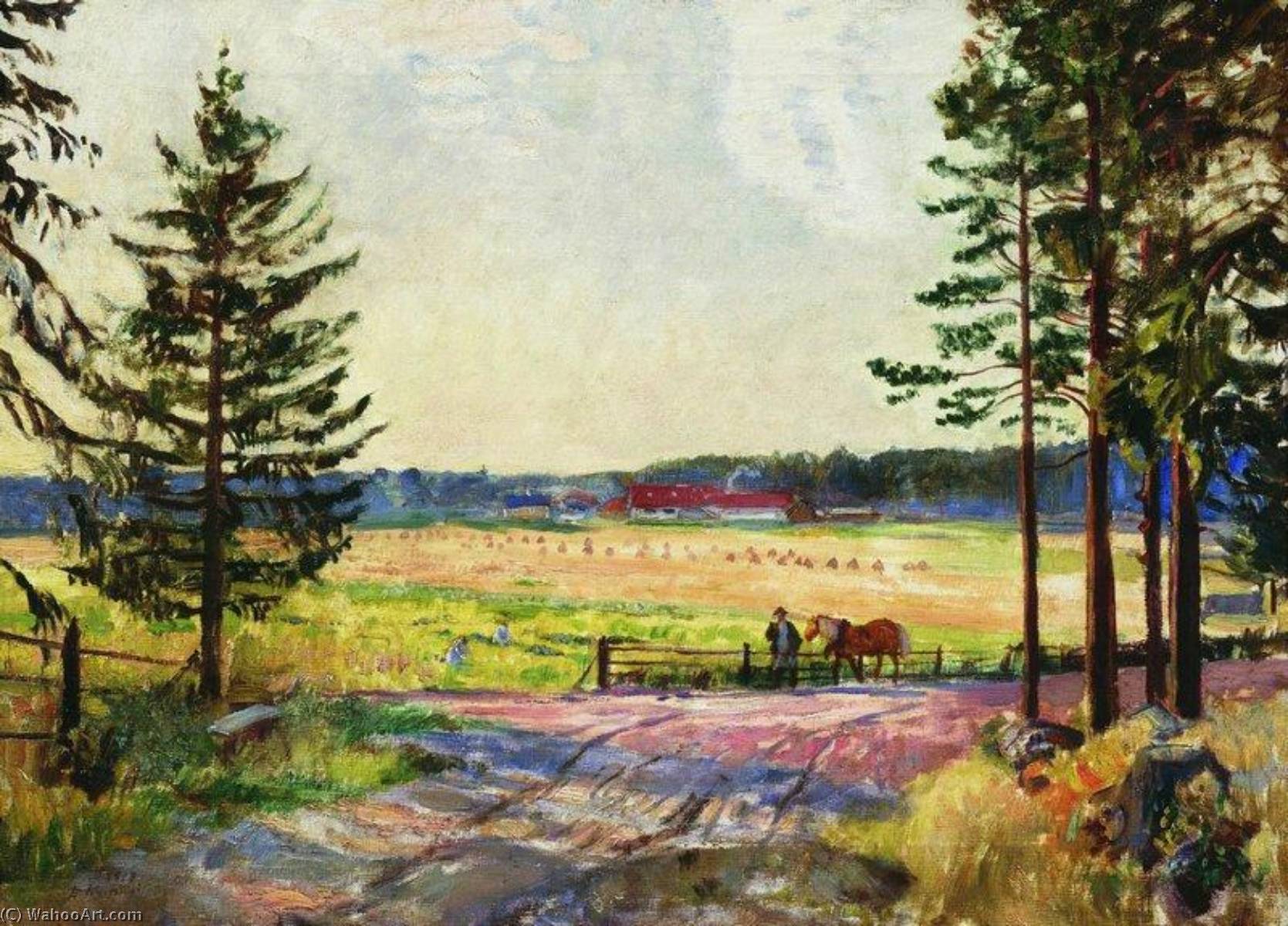 The Field — Boris Mikhailovich Kustodiev