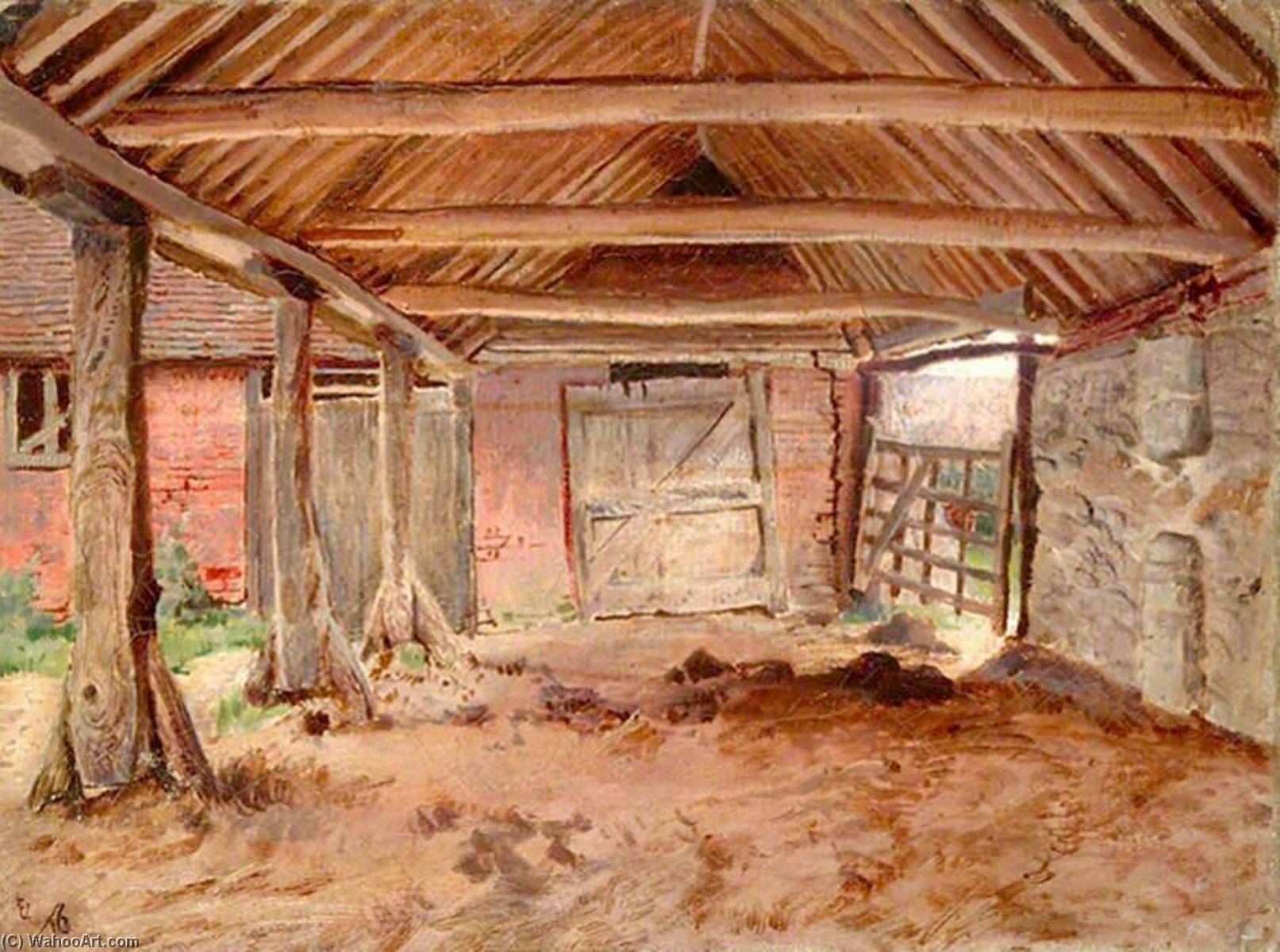 Interior View Of A Cart Shed In East Surrey — Ernest C. Christie
