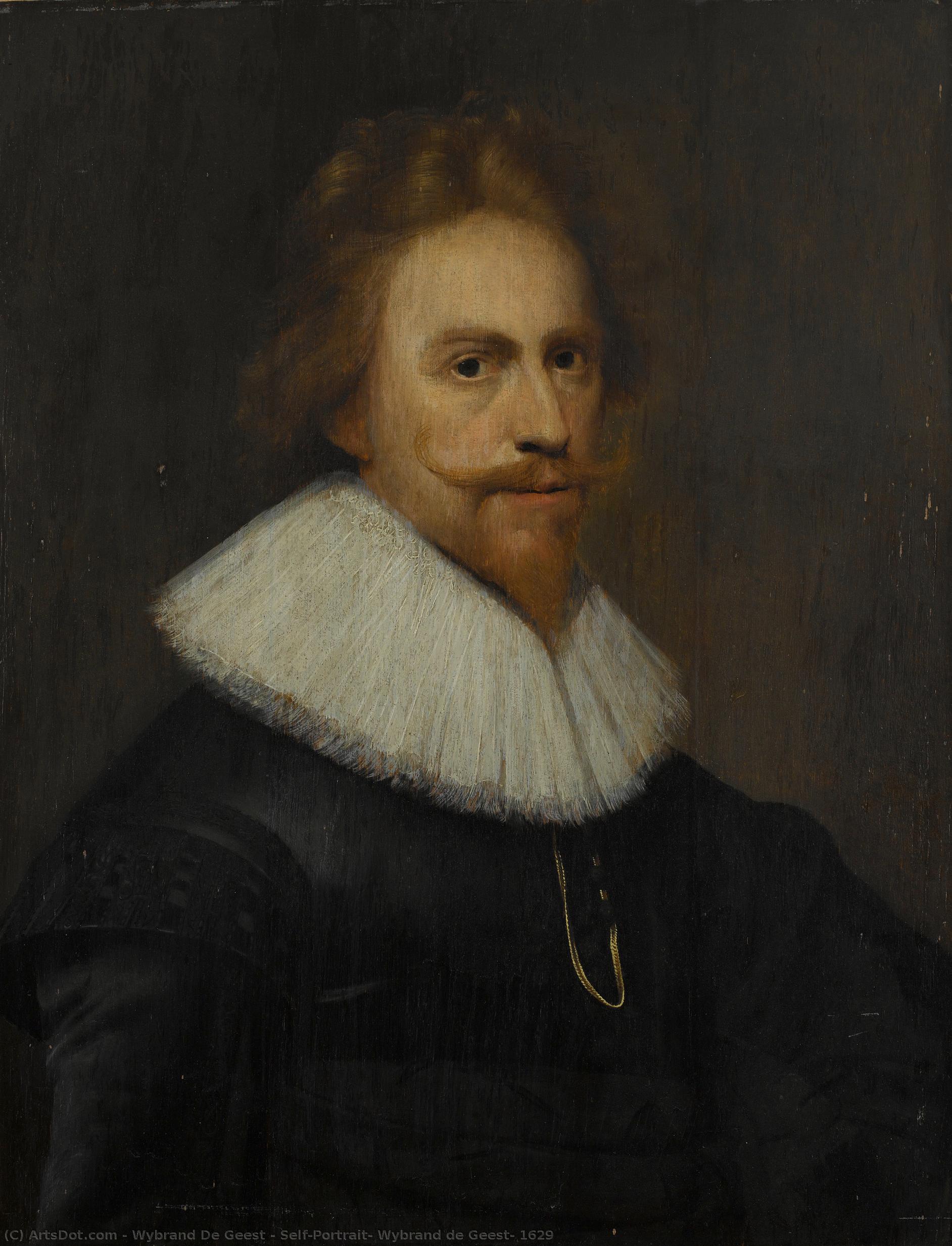 Self-portrait, Wybrand De Geest, 1629 — Wybrand Simonsz. De Geest