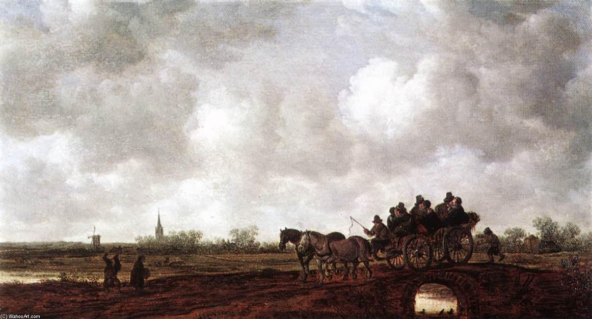 Horse Cart On A Bridge — Jan Josephszoon Van Goyen