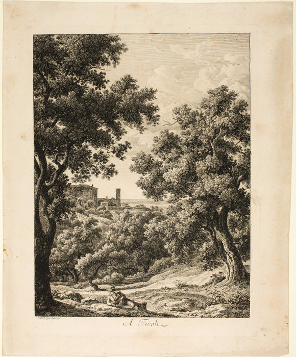 A Tivoli, From Malerisch Radierte Prospekte Aus Italien — Johann Christian Reinhart