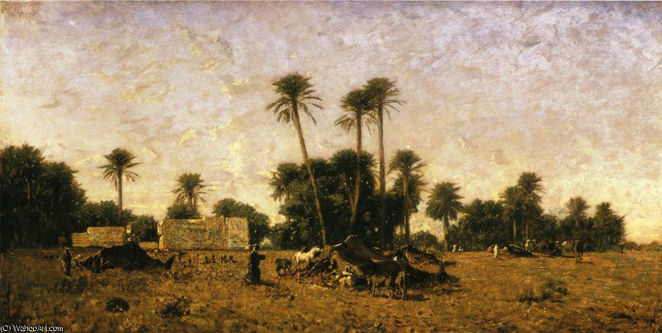 Tents Of The Smalah Of Si-hamed-bel-hadj - Sahara — Eugène Fromentin