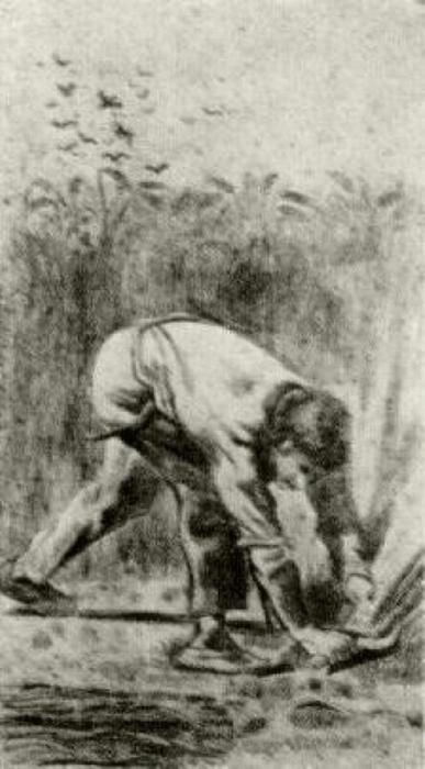Mower After Millet — Vincent Willem Van Gogh