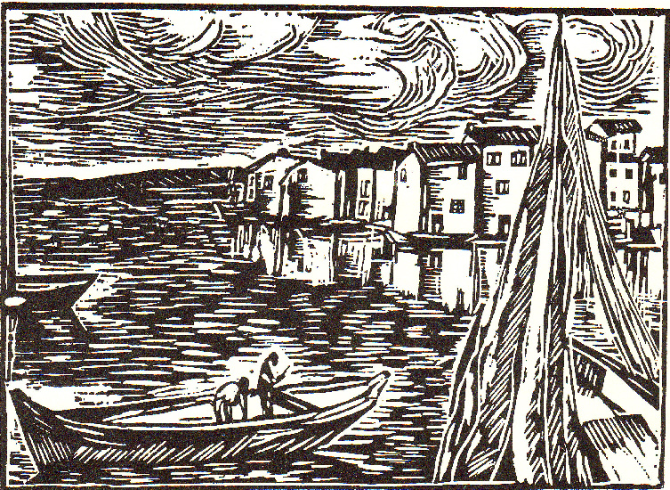 The Harbor At Martigues — Maurice De Vlaminck
